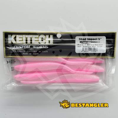 Keitech Shad Impact 5" Bubblegum Shad - #442