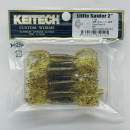 Keitech Little Spider 2" Green Pumpkin Chartreuse - #401