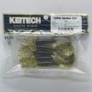 Keitech Little Spider 3.5" Green Pumpkin Chartreuse - #401