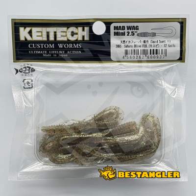 Keitech Mad Wag 2.5" Sahara Olive FLK. - #309