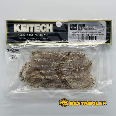 Keitech Mad Wag 3.5" Gold Shad - #321