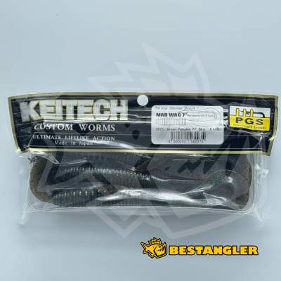 Keitech Mad Wag 7" Green Pumpkin PP. Blue - #207