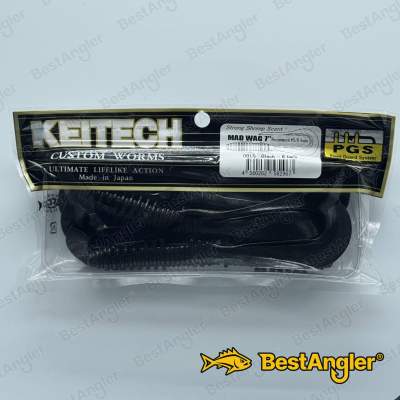 Keitech Mad Wag 7" Black - #001