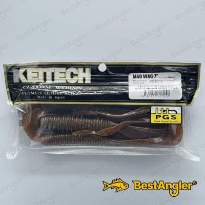 Keitech Mad Wag 7" Motoroil PP. Red - CT#17