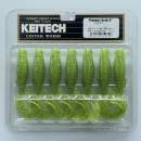 Keitech Flapper Grub 4" Lime / Chartreuse - #424