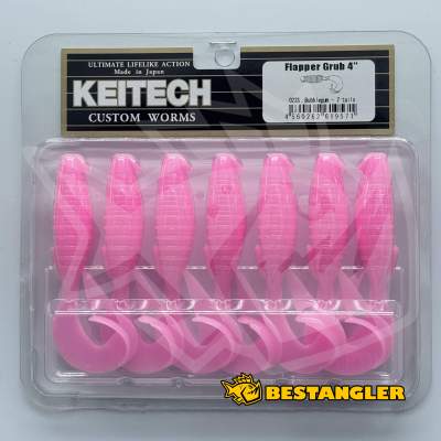 Keitech Flapper Grub 4" Bubblegum - #023