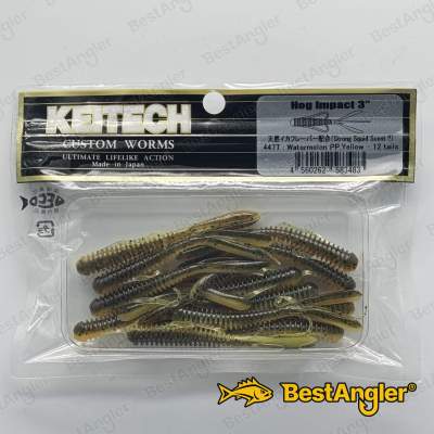Keitech Hog Impact 3" Watermelon PP. / Yellow - #447