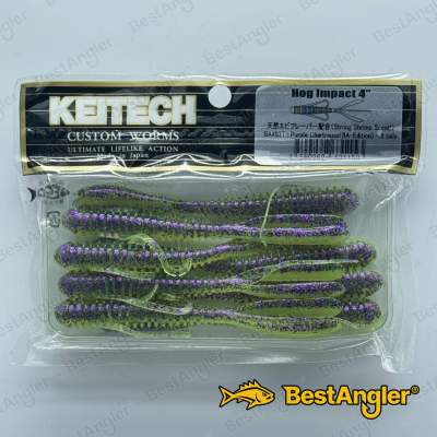 Keitech Hog Impact 4" Purple Chartreuse - BA#03