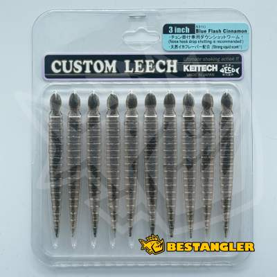 Keitech Custom Leech 3" Blue Flash Cinnamon - #434