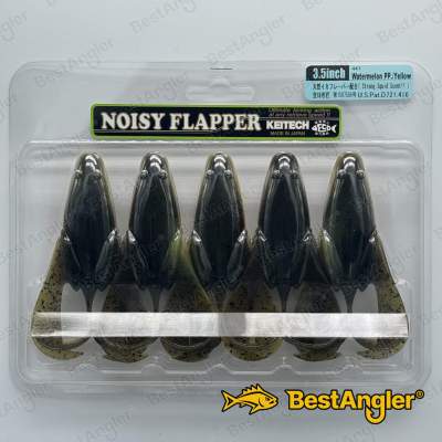 Keitech Noisy Flapper 3.5" Watermelon PP. / Yellow - #447