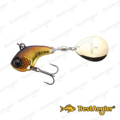 Jackall Deracoup 32 mm 3/4 oz 21 g Silver Powder Gold & Black