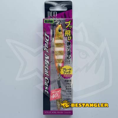 DUO Drag Metal Cast Shot 40g Pink Gold Zebra Glow PJA0045