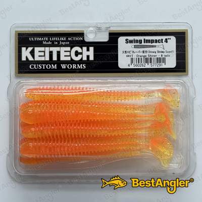 Keitech Swing Impact 4" Orange Shiner - #441