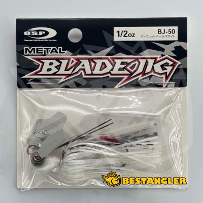 O.S.P Metal Blade Jig 1/2 oz 14 g Vivid Pearl White BJ50