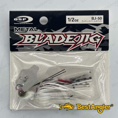O.S.P Metal Blade Jig 1/2 oz 14 g Vivid Pearl White BJ50