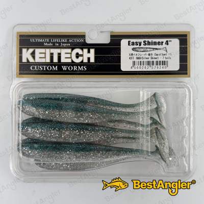 Keitech Easy Shiner 4" Hasu (Silver Shiner) - #431