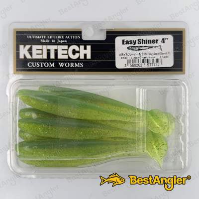 Keitech Easy Shiner 4" Lime / Chartreuse - #424