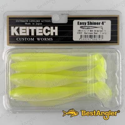 Keitech Easy Shiner 4" Chartreuse Shad - CT#13