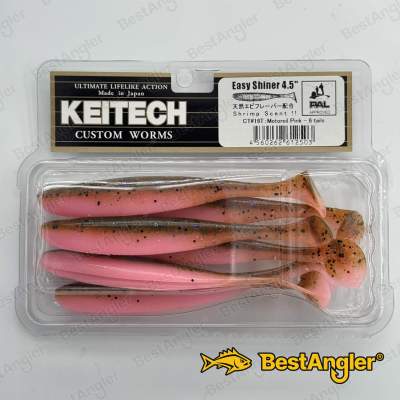 Keitech Easy Shiner 4.5" Motoroil / Pink - CT#16