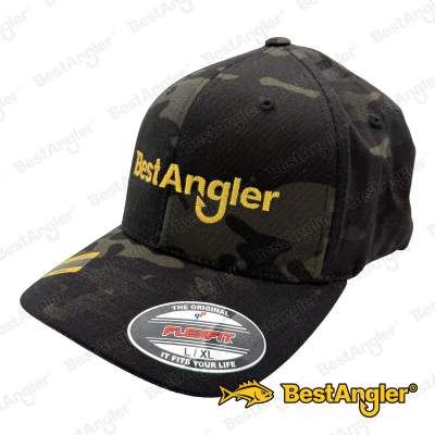 Kšiltovka BestAngler Flexfit black multicam