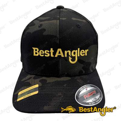 Kšiltovka BestAngler Flexfit black multicam