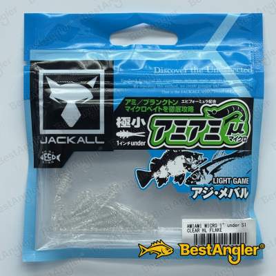 Jackall AMIAMI μ 1" under Clear HL Flake