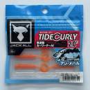 Jackall Tide Curly 2" Glow Orange / Gold Flake