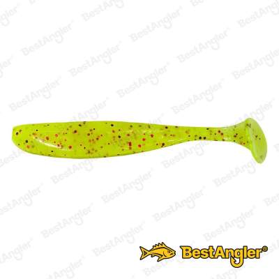 Keitech Easy Shiner 3.5" Chartreuse Red Flake