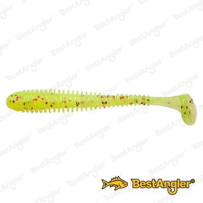 Keitech Swing Impact 2" Chartreuse Red Flake