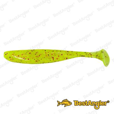 Keitech Easy Shiner 4.5" Chartreuse Red Flake - PAL#01