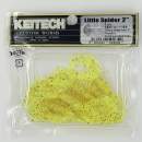 Keitech Little Spider 2" Chartreuse Red Flake - PAL#01