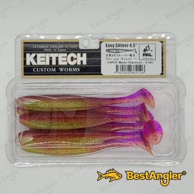 Keitech Easy Shiner 4.5" Mystic Chartreuse - EA#23