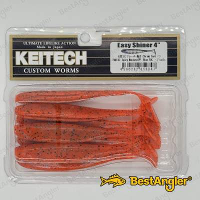 Keitech Easy Shiner 4" Spicy Mustard / Blue - EA#13