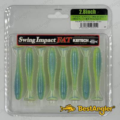 Keitech FAT Swing Impact 2.8" Ice Chartreuse - PAL#03
