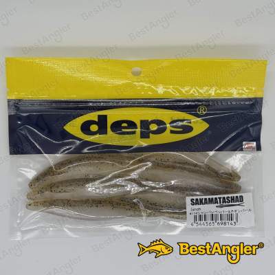 Deps Sakamata Shad 5" #114 Champagne Pepper / Neon Pearl