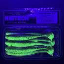 Keitech Easy Shiner 3.5" Green Pumpkin Chartreuse - #401 - UV