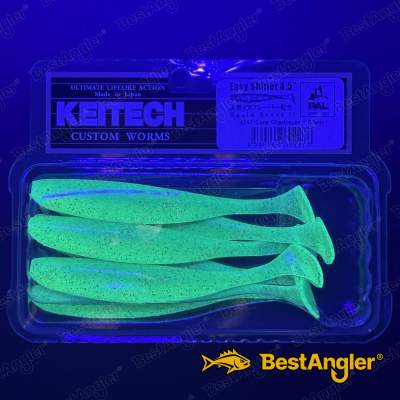 Keitech Easy Shiner 4.5" Lime / Chartreuse - #424 - UV
