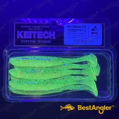Keitech Easy Shiner 4.5" Fire Perch - CT#23 - UV