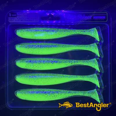 Keitech Easy Shiner 5" Purple Chartreuse - BA#03 - UV