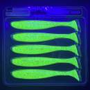 Keitech Easy Shiner 5" Chartreuse Red Flake - PAL#01 - UV