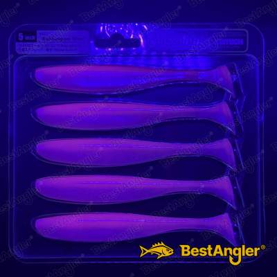 Keitech Easy Shiner 5" Bubblegum Shad - #442 - UV